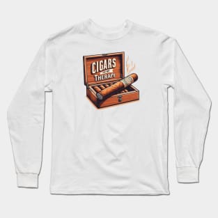 Cigars are my Therapy Long Sleeve T-Shirt